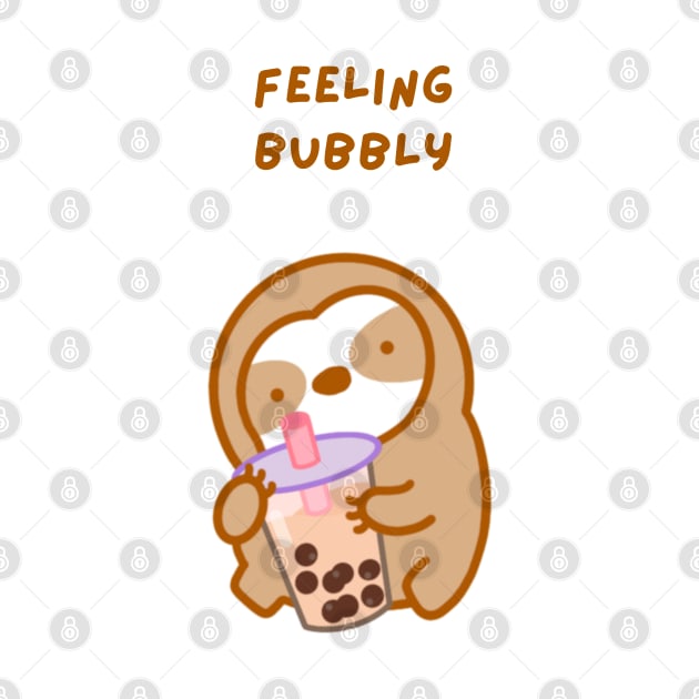 Feeling Bubbly Boba Sloth by theslothinme