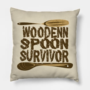 wooden spoon survivor Pillow