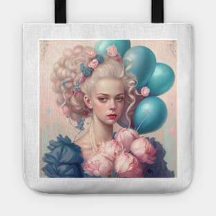 Marie Antoinette and the Blue Balloons Tote