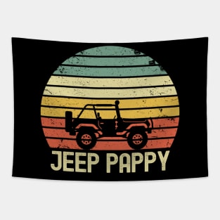 Jeep Pappy vintage Jeep Tapestry