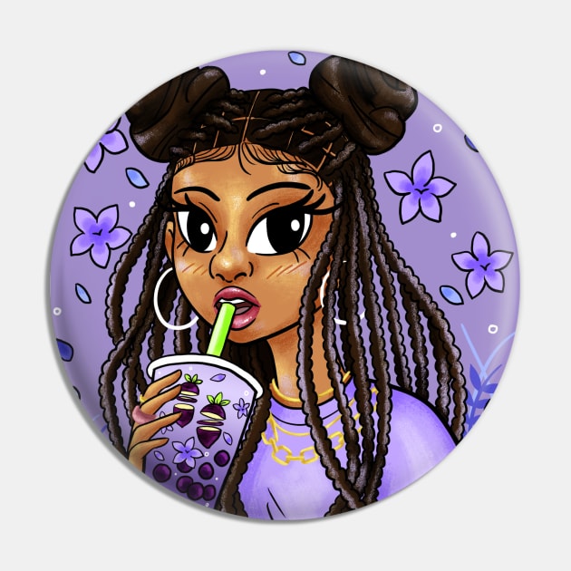 Boba Tea Pin by aliyahart