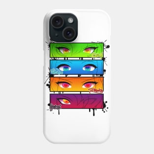 Gradient GG girl's eyes Phone Case