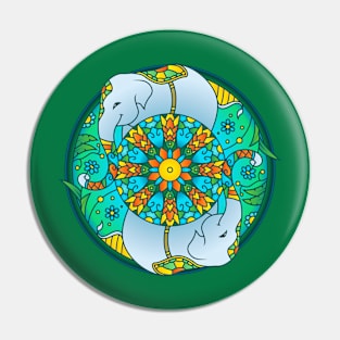 Elephant Mandala Pin