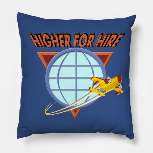 Higher For Hire Pillow by RobotGhost