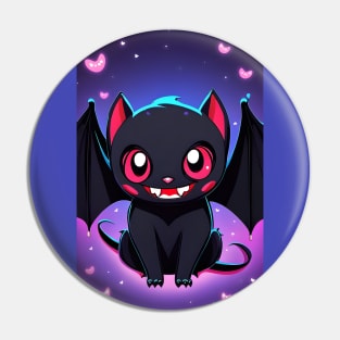 Cute Kawaii Vampire Bat Pin