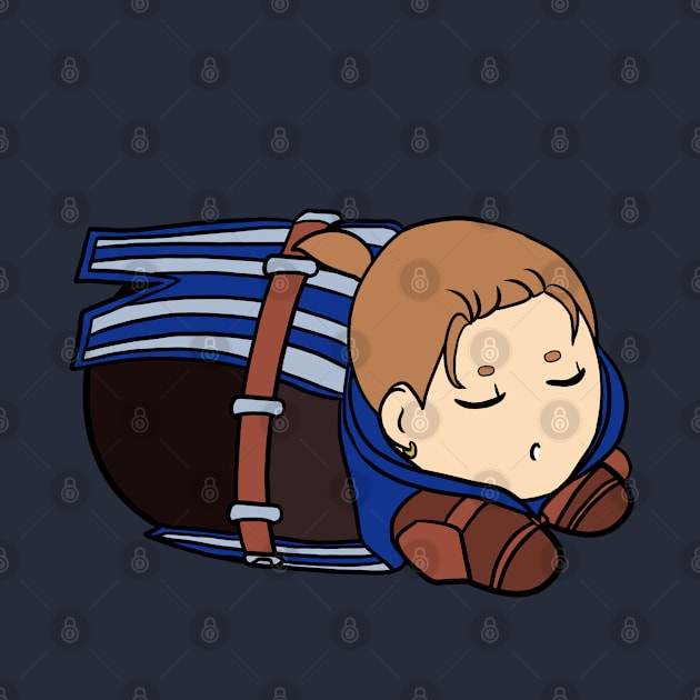 Chibi Warden Anders by SapphireAngelBunny