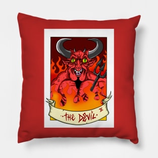 The devil tarot Pillow