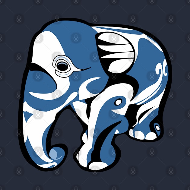 Indo Elephants Blu by GR8DZINE