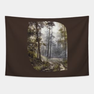 Wet Morning in the Forest Tapestry