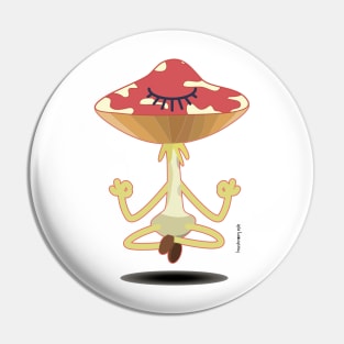 meditator Mr. Amanita Pin