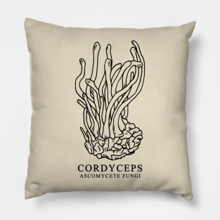 Cordyceps Ascomycete Fungi Pillow