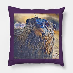 Asian Small-Clawed Otter Pillow