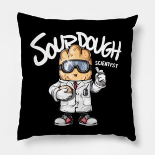 Funny Sourdough Bread Baking Minimalist Bakery Pillow