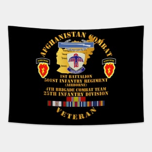 Afghanistan - Vet - 1st Bn 501st -4th BCT 25th ID w AFGHAN SVC Tapestry