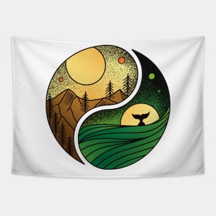 Yin Yang nature Tapestry