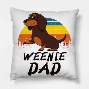 Weenie Dad Dachshund Papa Dog Lover Pillow