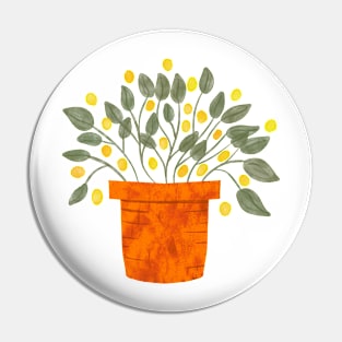 Yellow sunshine flower pot Pin