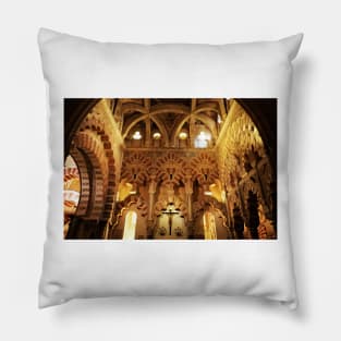 Inside the Mezquita, Cordoba Pillow