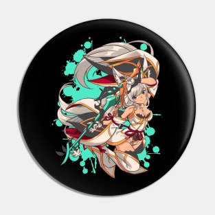 Elegant Catgirl Pin