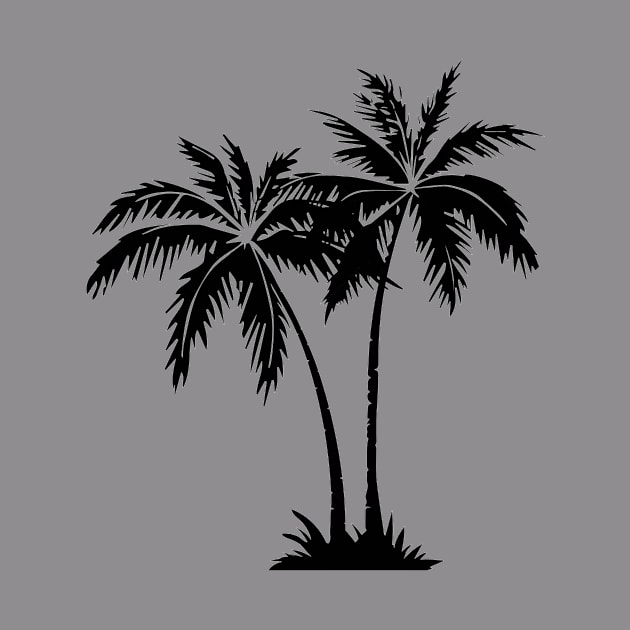 PALM TREE SILHOUETTE by GOTOCREATE