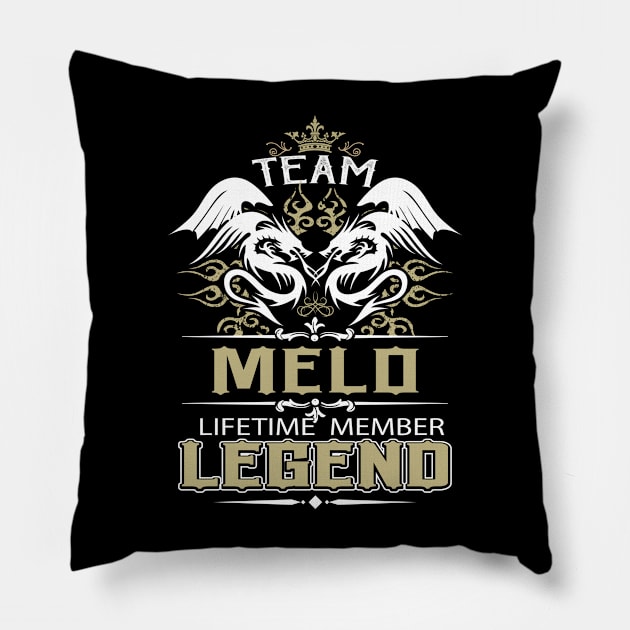 Melo Name T Shirt - Another Celtic Legend Melo Dragon Gift Item Pillow by yalytkinyq