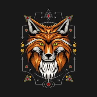 Fox head with ornament T-Shirt