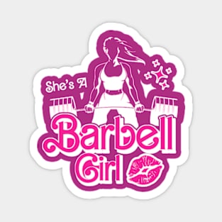 fitness barbie, She's a BARBELL Girl Magnet