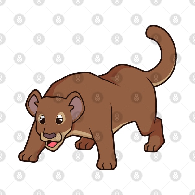 Kawaii Fossa by Modern Medieval Design