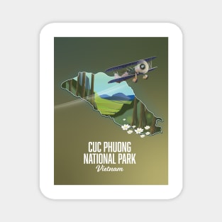 Cuc Phuong National Park Vietnam map Magnet