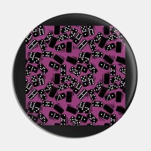 Dominos block print pink Pin