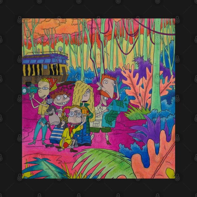 Wild Thornberrys Trippy Forest by AbbysRadArt