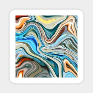 Liquid Marble Texture Magnet