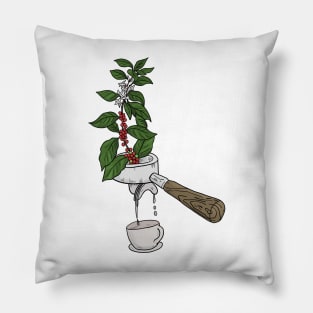 Coffee Plant Sieve Carriers Coffee Design Pillow