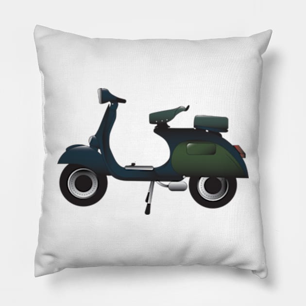 Vespa VBB Pillow by kindacoolbutnotreally