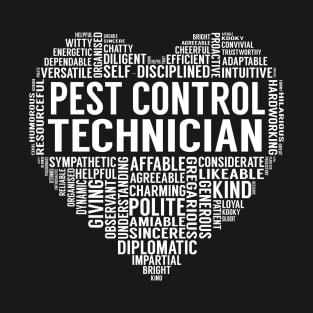 Pest Control Technician Heart T-Shirt