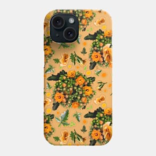 Kalanchoe pattern on yellow Phone Case