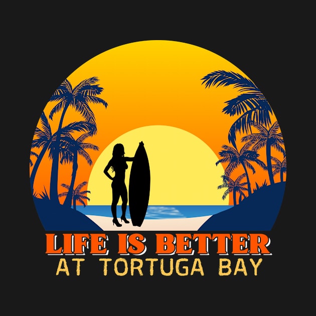 Surfing girl in Tortuga Bay by ArtDesignDE