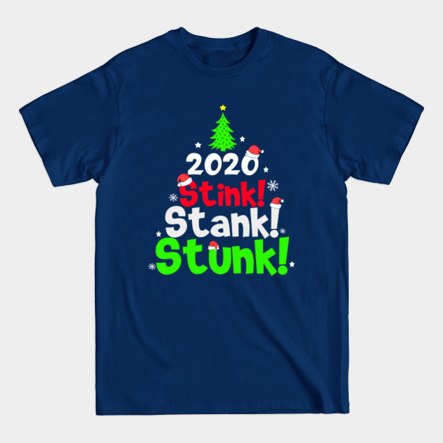 Disover 2020 Stink Stank Stunk Matching Family Christmas Pajamas - Stink Stank Stunk - T-Shirt