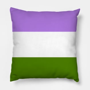 Proud Genderqueer Pride Flag (Proud LGBT LGBTQ+ Community Pride Flag) Pillow