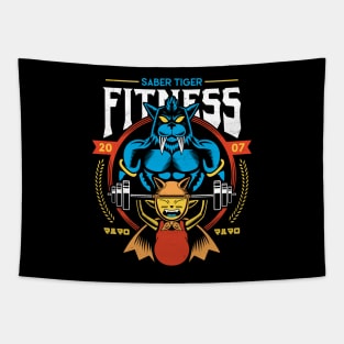 Saber Tiger Fitness Tapestry