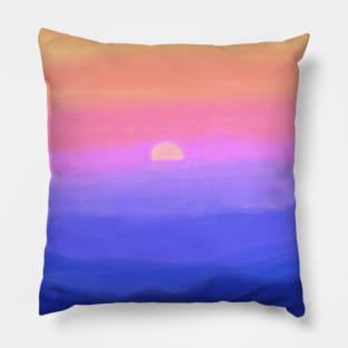 The most amazing sunset Pillow