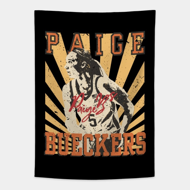 Paige Bueckers Star Tapestry by D'Java ArtO