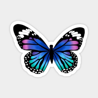 Blue and Purple Butterfly Magnet