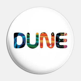 Retro desert dune Pin