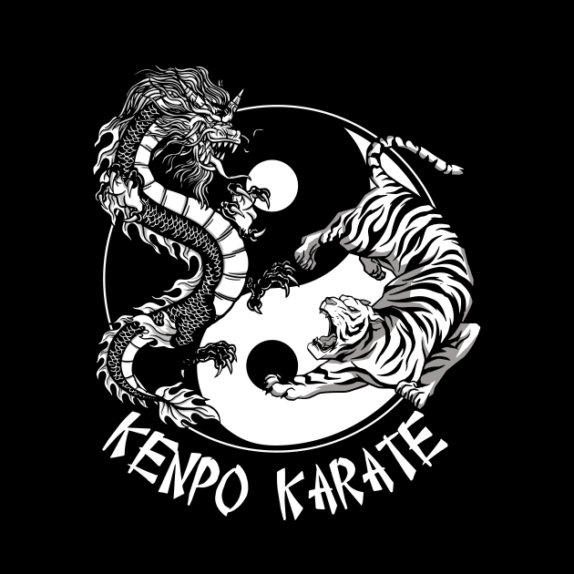 American Kenpo Karate Ying Yang Tiger And Dragon by MasterKlaw