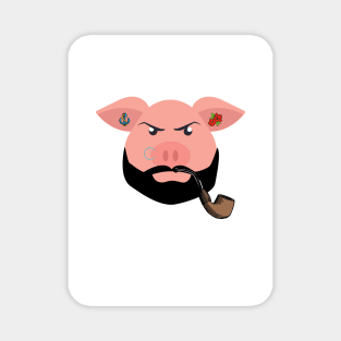 PIG. Daddy Pipe Magnet