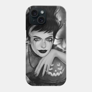 Bad witch b&w Phone Case