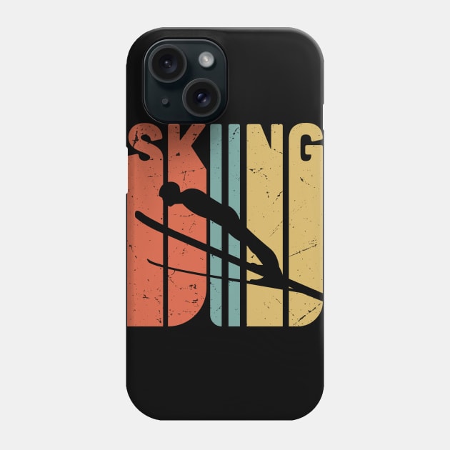 Retro SKIING /  Skiing lover gift idea / Skiing fan present / winter sports / ski jumping gift Phone Case by Anodyle