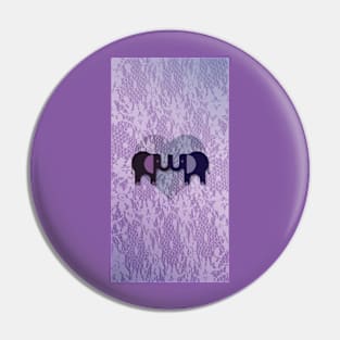 Elephant Love Pin