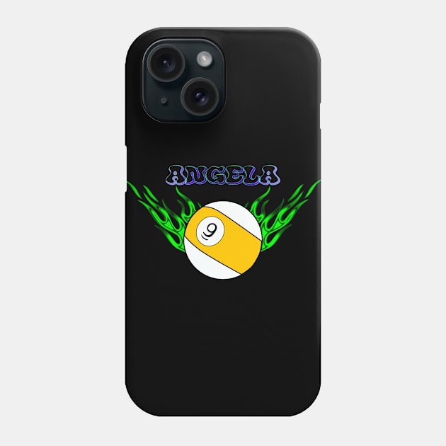 Angela 9 Ball Phone Case by What I See by Dawne